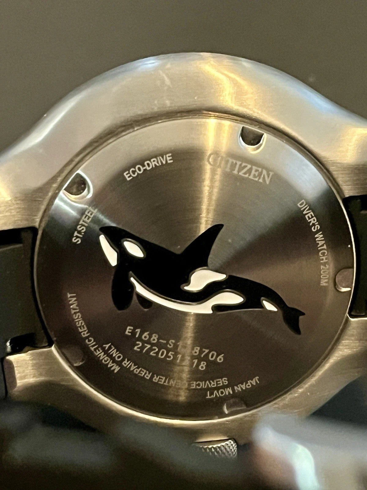 Citizen Eco-Drive Men's Promaster Dive Orca Calendar Black Watch 46MM BN0230-04E