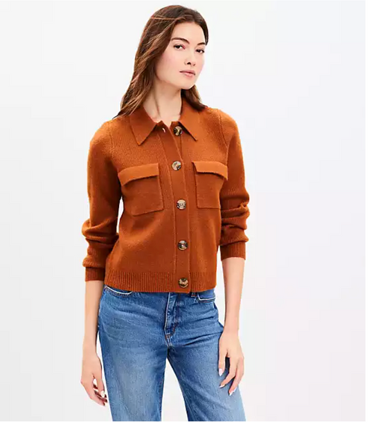 LOFT Shirt Sweater Jacket